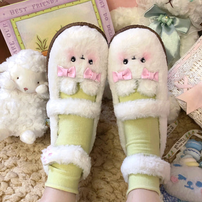 Fairy Godmother - Cute Plush Warm Round Toe Lolita Soft Sole Shoes