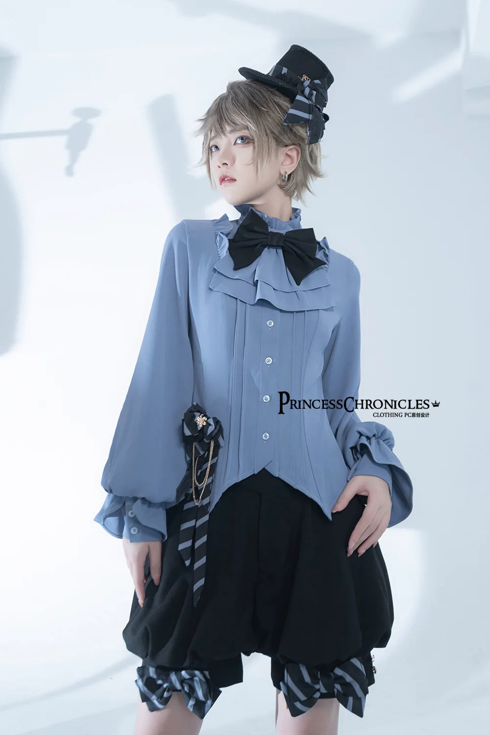 Princess Chronicles - Narrative Rule - Ouji Lolita Shorts Set, Long Vest
