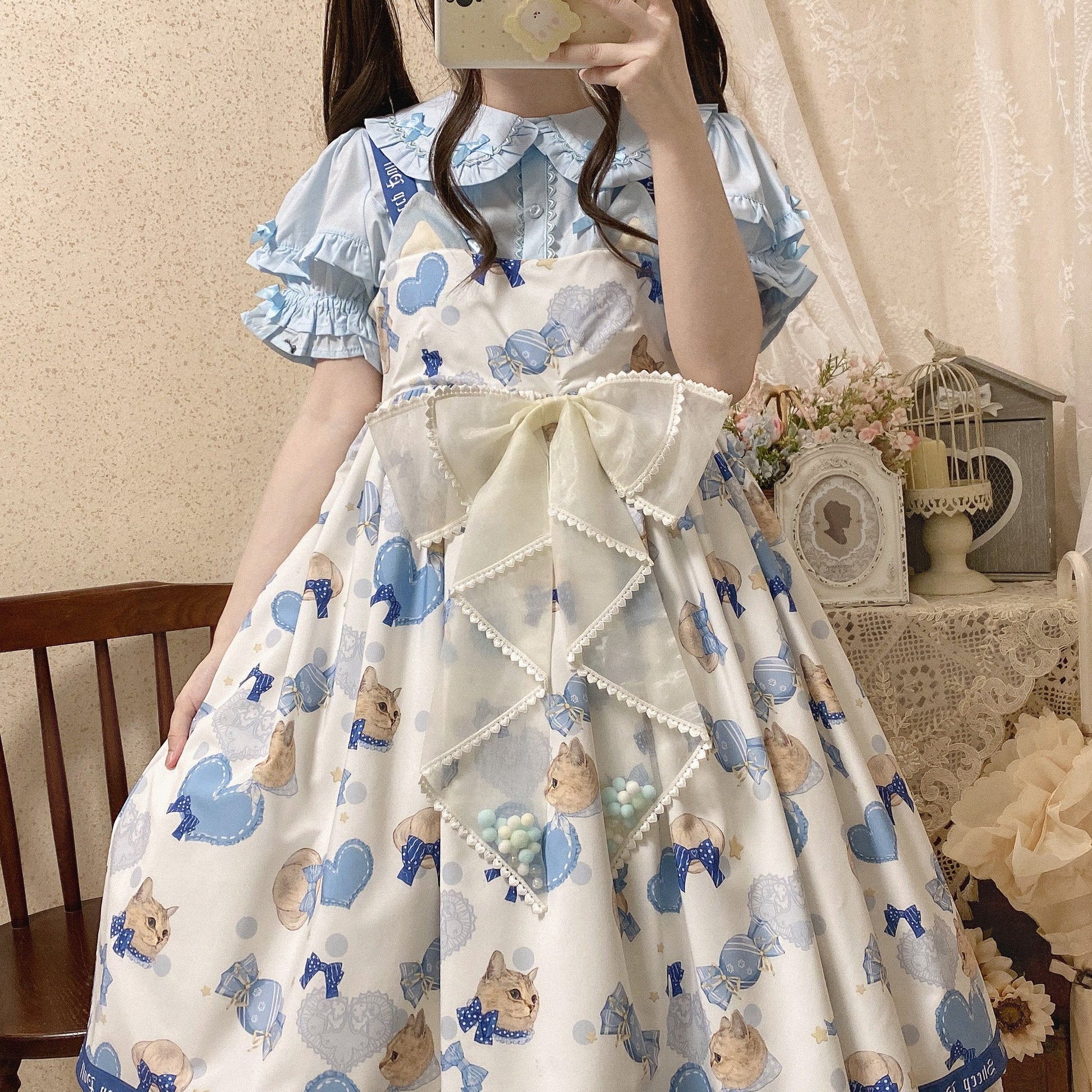 MIST - Creamy Condensed Milk - Kawaii Lolita Shirt Soft Girl Short-sleeved