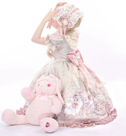 Bolero - Liliana Cat - Sweet Lolita Gorgeous OP Dress with Soft Lace & Organza