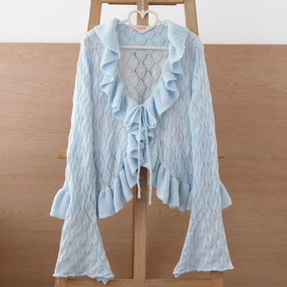 MIST - Sunset Bouquet - Elegant Lolita Cardigan, Flounce Hem
