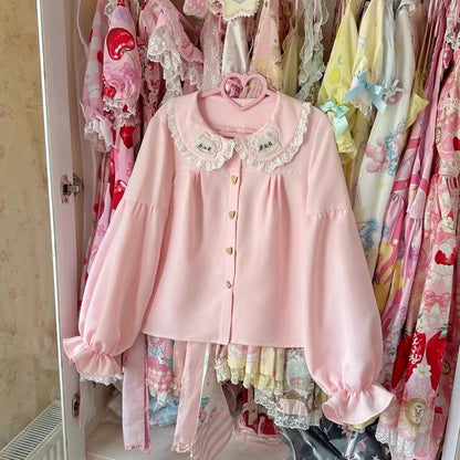 Sissy the shepherd - Sweet Lolita Blouse Sweet Lolita Shirt Long Sleeve