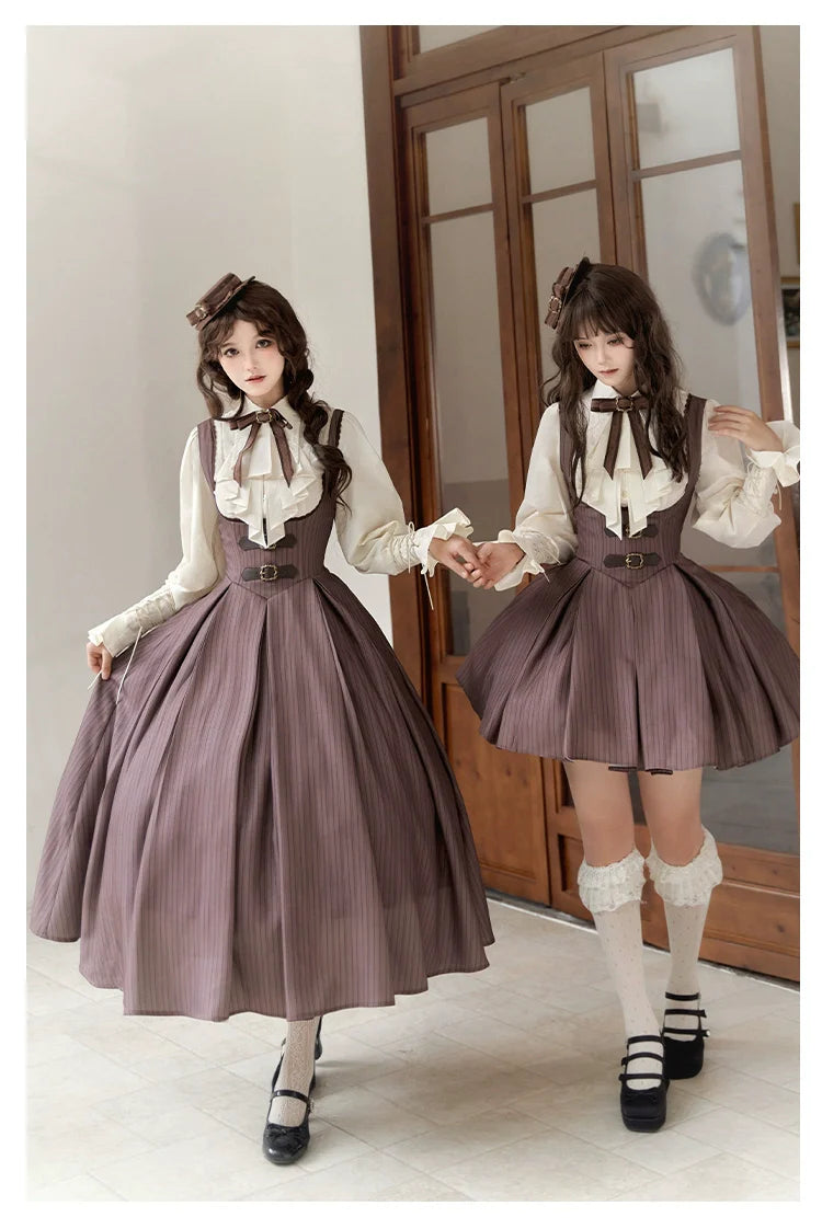 With PUJI - Ouji Lolita Shirt Bust-supporting JSK Dress
