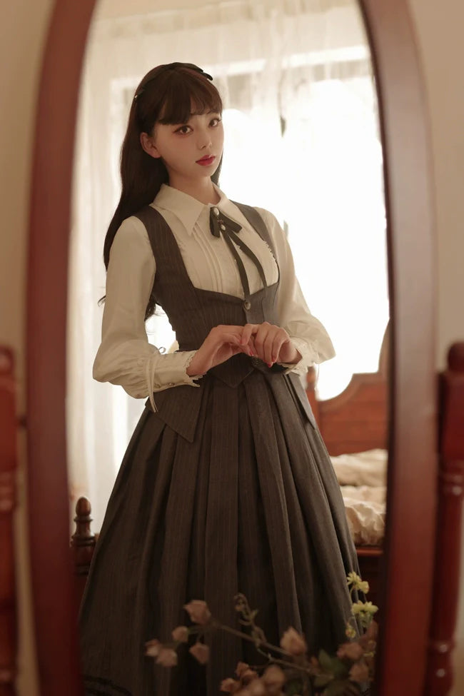 Forest Song - Griffin's Appointment - Vintage Lolita Vest Swallow Tail Vest