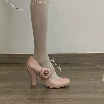 Bingo Lulu - Retro Sweet Lolita Shoes Mary Jane Lolita High Heels