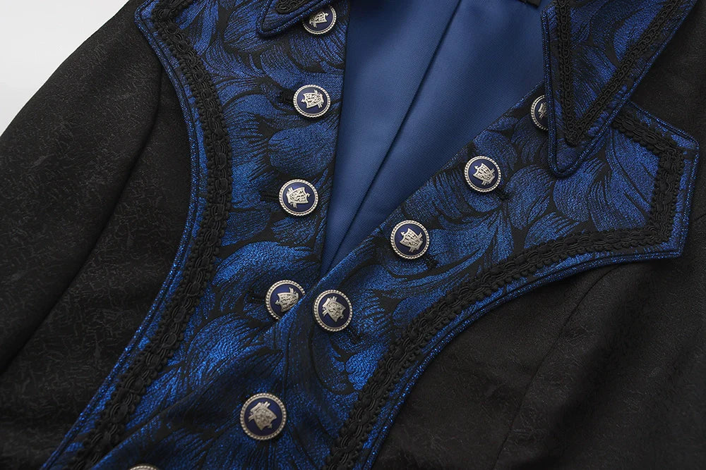 Immortal Thorn - Night of Swordsmanship - Ouji Lolita Long Coat Male Lolita Sleeveless Coat