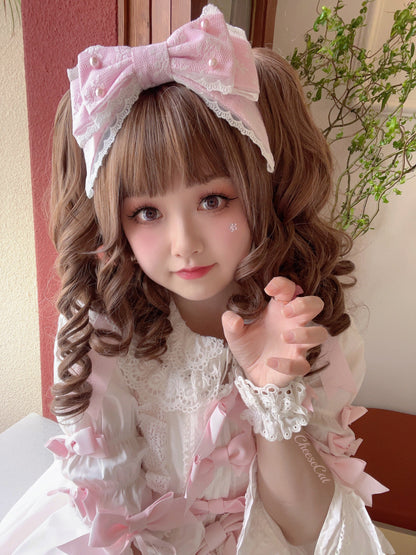 Cheese Cat - Sweet Lolita KC Lace Butterfly Lolita KC with Pearl