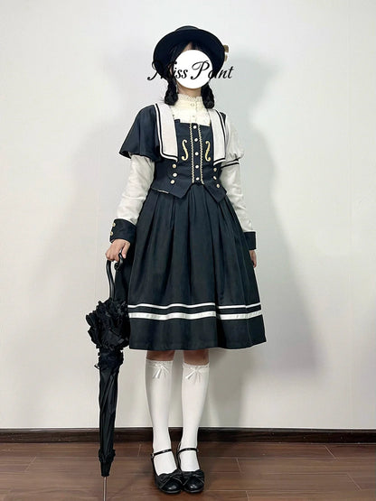Miss Point - Customized Lolita Jumper Dress - Elegant College Lolita JSK