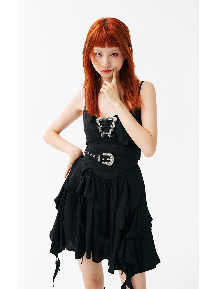 Rock Girl Sling Dress【s0000001556】