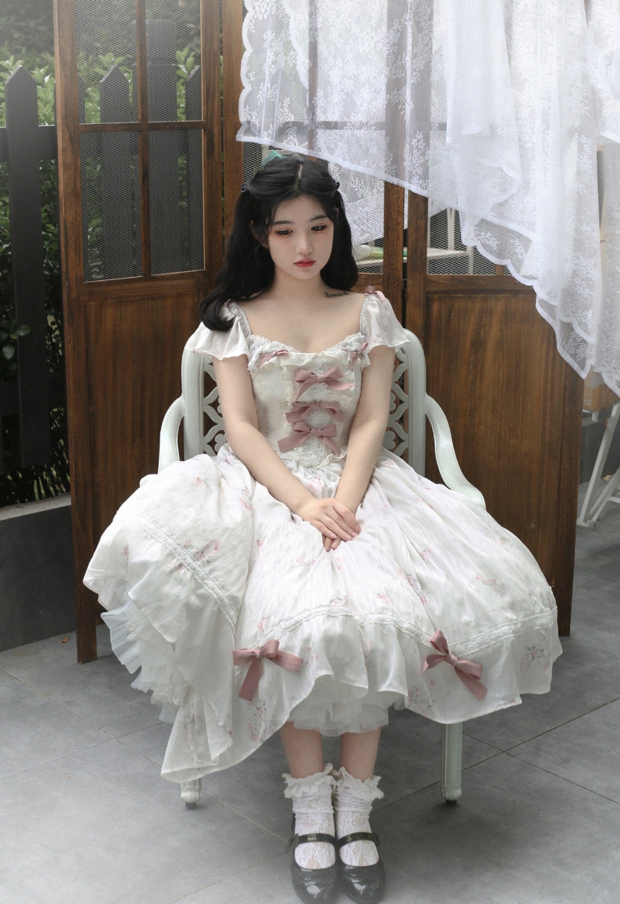 Sweet Wood - Elegant Floral Sweet Lolita OP Corset Accessory