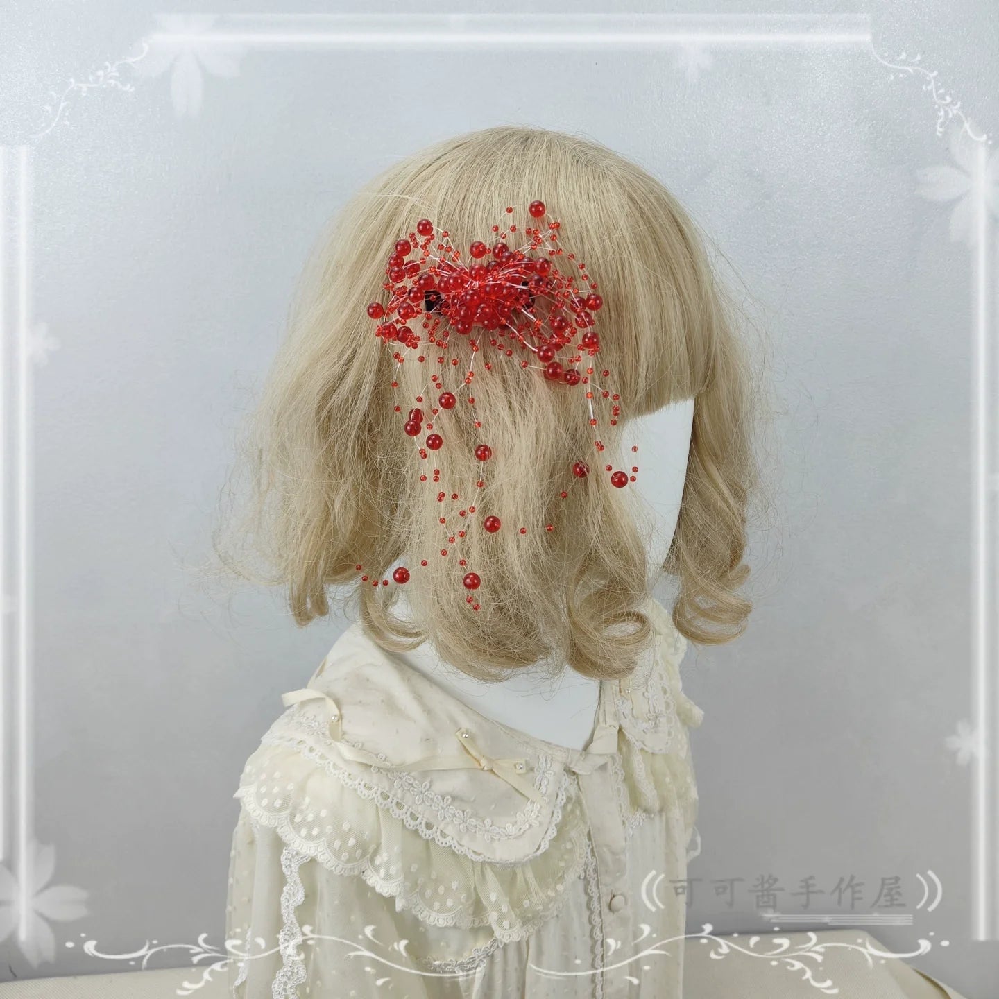 Cocoa Jam - Halloween Gothic Lolita Accessories, White Bride Style