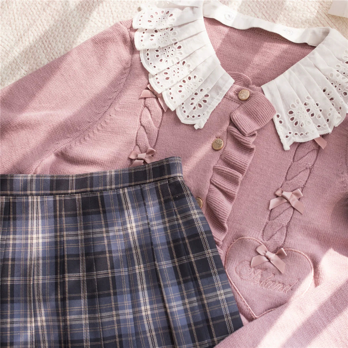 Dark Star Island - Sugar Frost - Sweet Lolita Cardigan Knit Embroidered Sweater