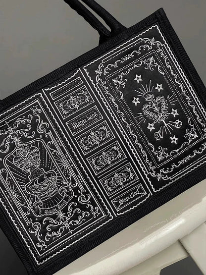 Alice Girl - Lolita Potion - Gothic Lolita Handbag Embroidered Lolita Black Bag