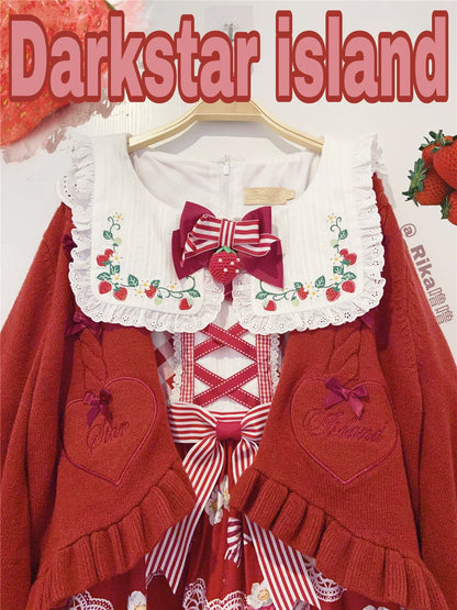 Dark Star Island - Sugar Frost - Sweet Lolita Cardigan Knit Embroidered Sweater