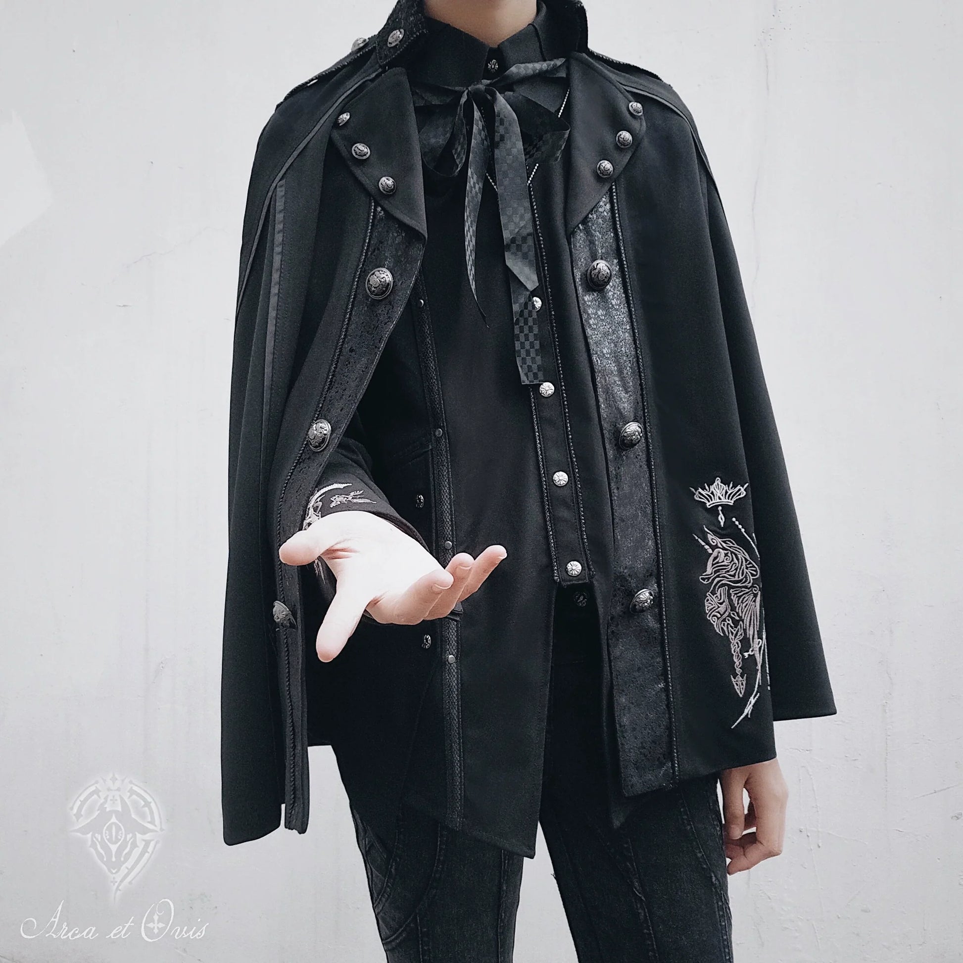 Arca et Ovis - Checkers - Gothic Lolita Cloak, Ouji Lolita Cape