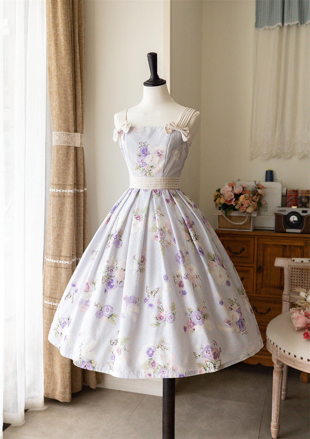 Forest Wardrobe - Forest Holiday - Elegant Lolita Foral Print JSK Dress Multicolors
