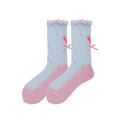 Roji Roji - Sweet Lolita Socks Cute Lolita Short Socks With Polka Dot