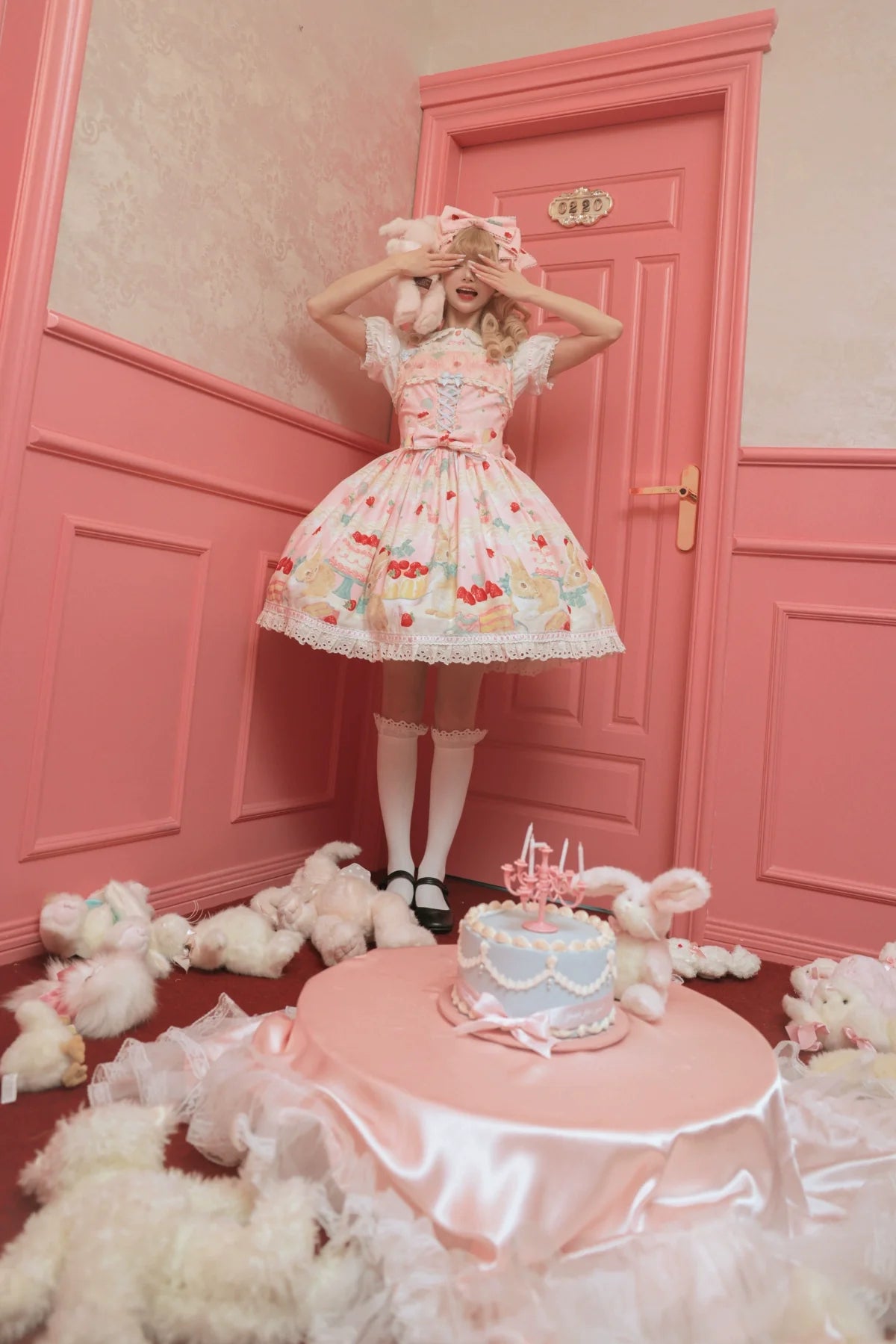 Dark Star Island - Honey Bunny Cake - Sweet Lolita JSK/OP/Strap SK/Shirt