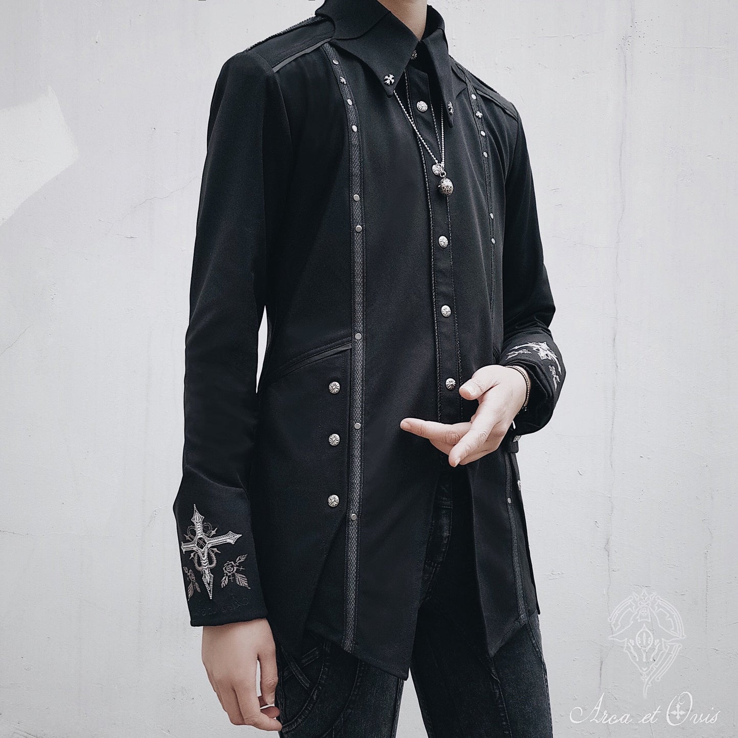 Arca et Ovis - Bat Wings - Ouji Lolita Shirt, Long Sleeve