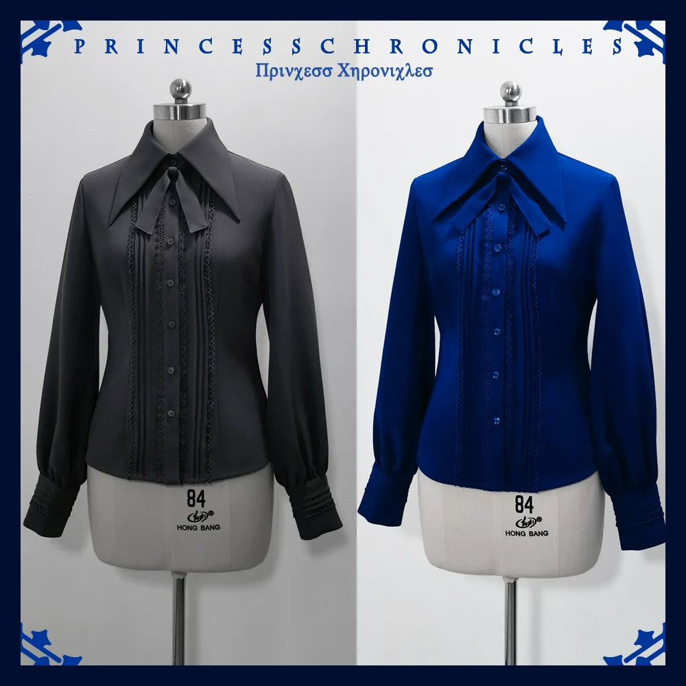 Princess Chronicles - Black Dragon - Gothic Lolita Shirt Retro Elegant Blouse Multicolors