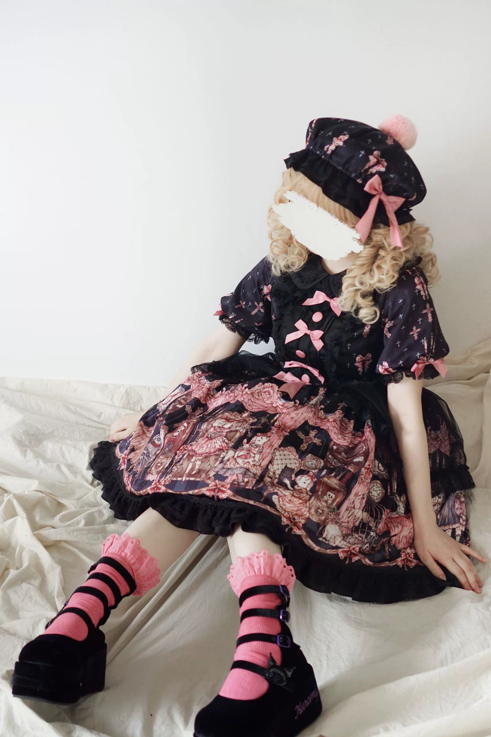 Uncle's Workshop - Missing Lamb Case - Gothic Lolita Dress Set with Sheep Prints