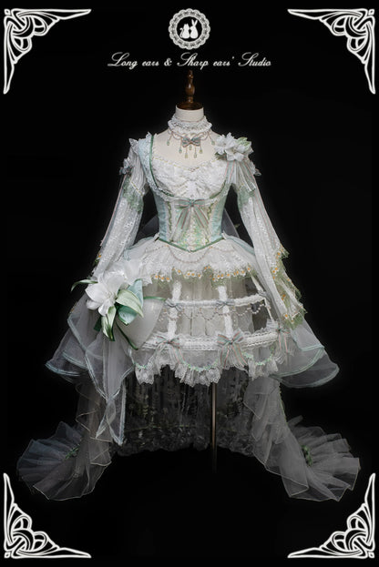 Long and Pointed Ears - Lily Overture - Wedding Lolita Dress Set Bridal Dress