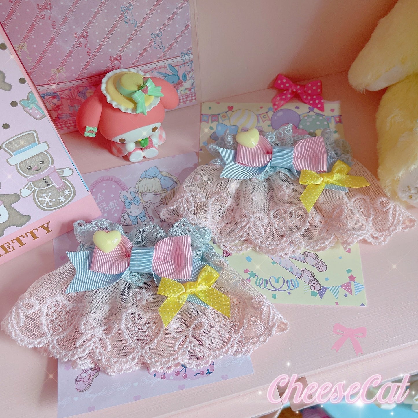 Cheese Cat - Sweet and Happy Flower Limited Lolita Cuff