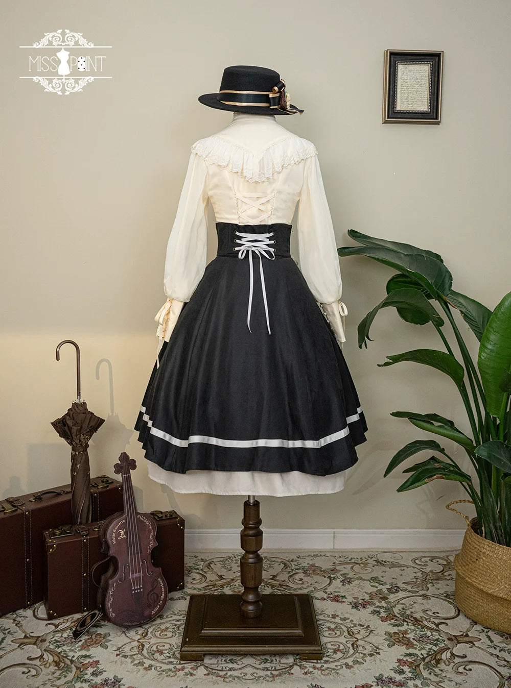 Miss Point - Golden Movement - Elegant Lolita Fishbone Skirt Customized