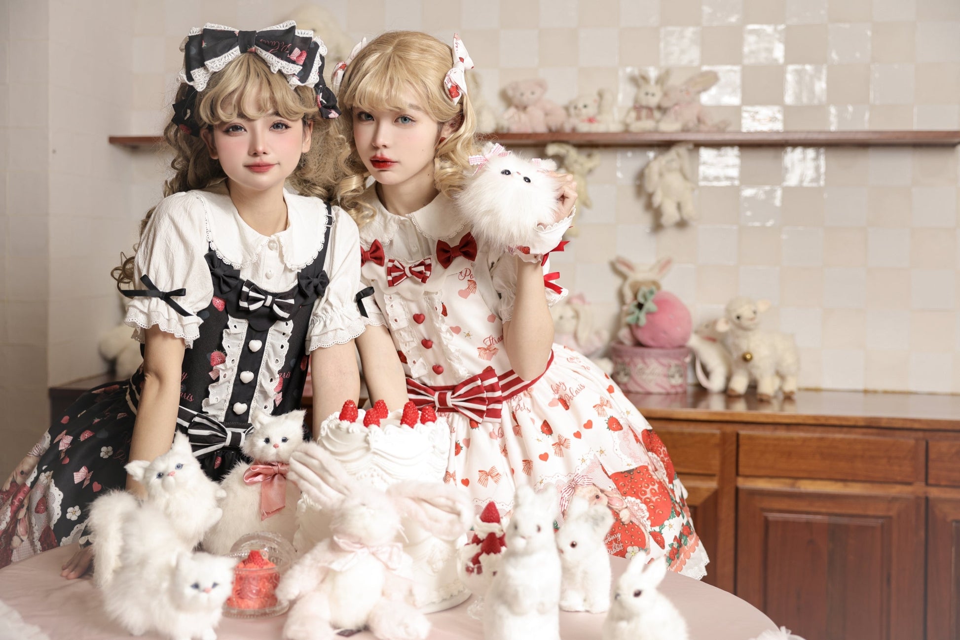 Polaris Lolita - Rabbit Berry Gift Box - Sweet Lolita Salopette and Dress Set