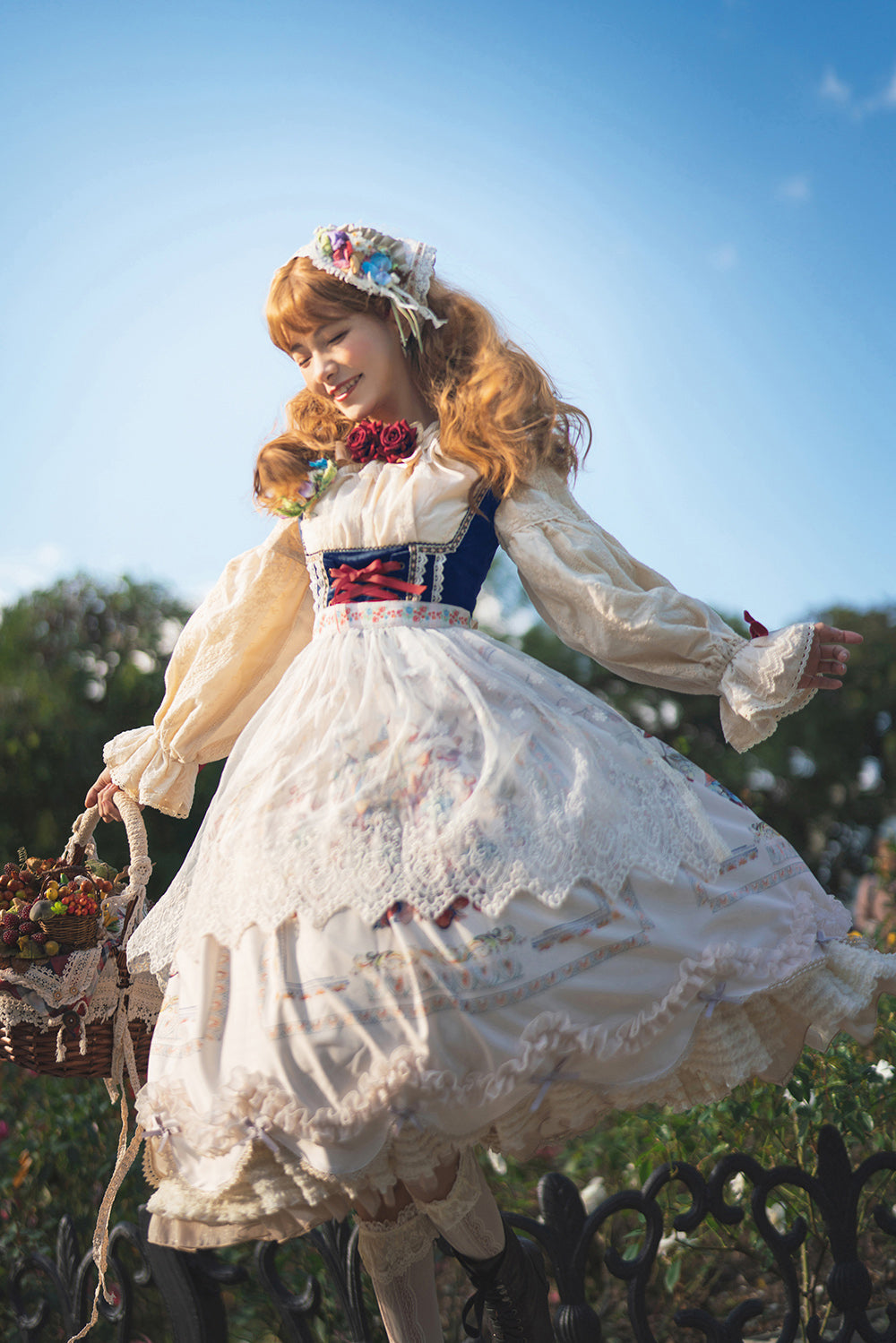 Miss Point - Rich Hymn - Lolita Bavarian Cotton Embroidered Blouse