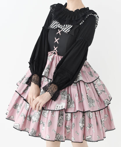 DMFS Lolita - Chiffon Off-Shoulder Classic Lolita Blouse