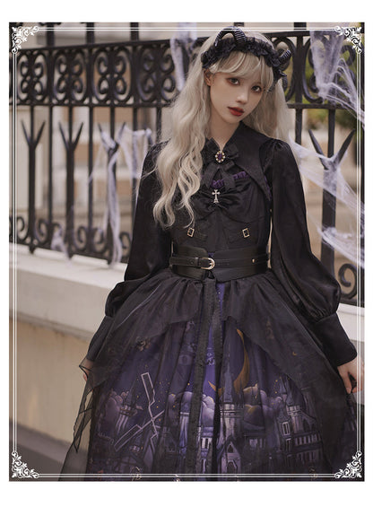 YingLuoFu - Witchville Halloween Gothic Lolita Jumper Dress