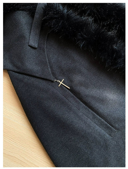 With PUJI - Letter and Poetry ﾂｷ Raven's Night Song - Gothic Lolita Black Cloak