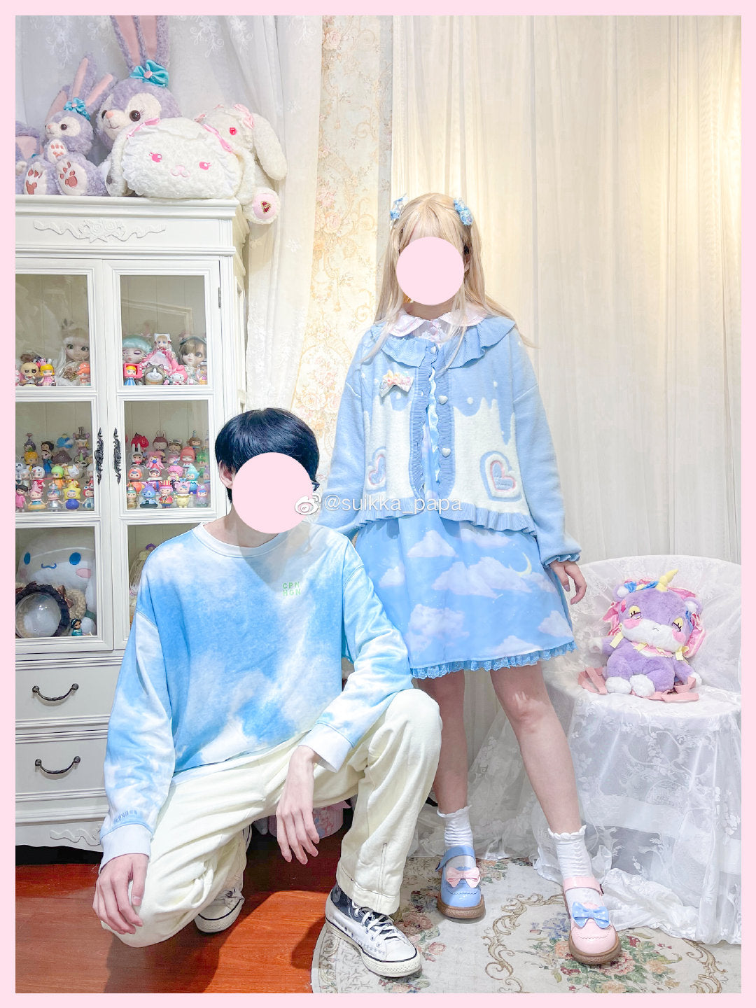 MIST - Beating Heart - Sweet Lolita Thick Sweater Coat Puff Sleeve
