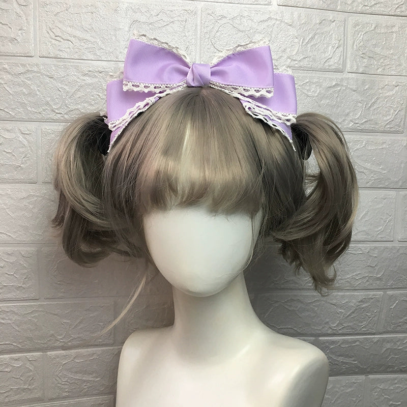 Qingyi Handmade - Sweet Lolita KC Multicolor Bow Lolita Headwear