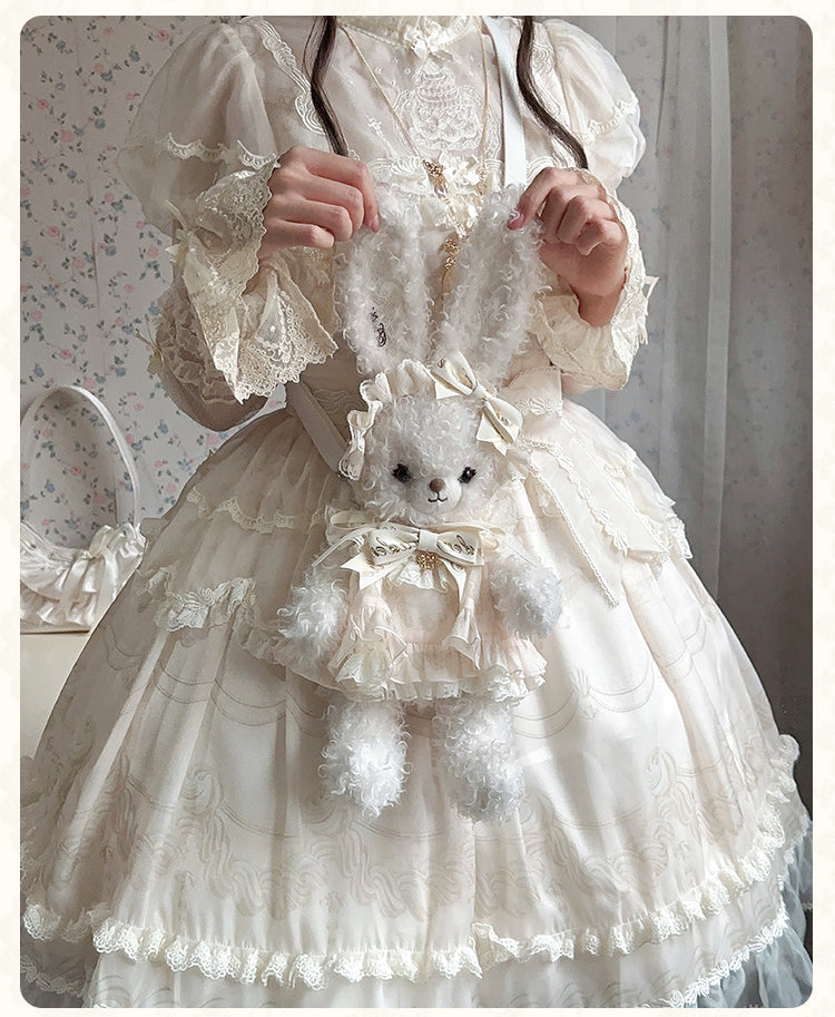 Mademoiselle Pearl - Pearl Doll Cabinet - Kawaii Lolita Plush Doll Bag with Outfit