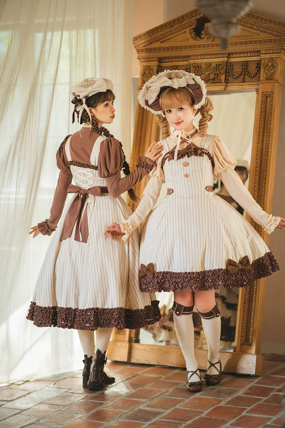 Miss Point - Classic Lolita JSK Customized Stripe Lolita Dress