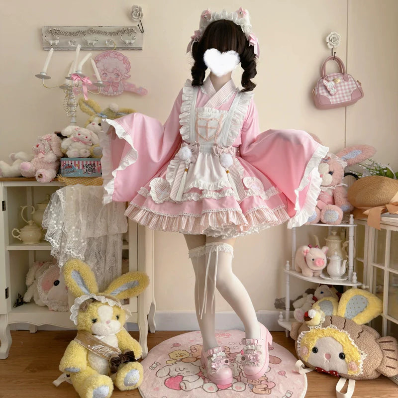 Hanguliang - Sweet Meow Nurse - Maid Lolita Skirt Set Kawaii Lolita Dress