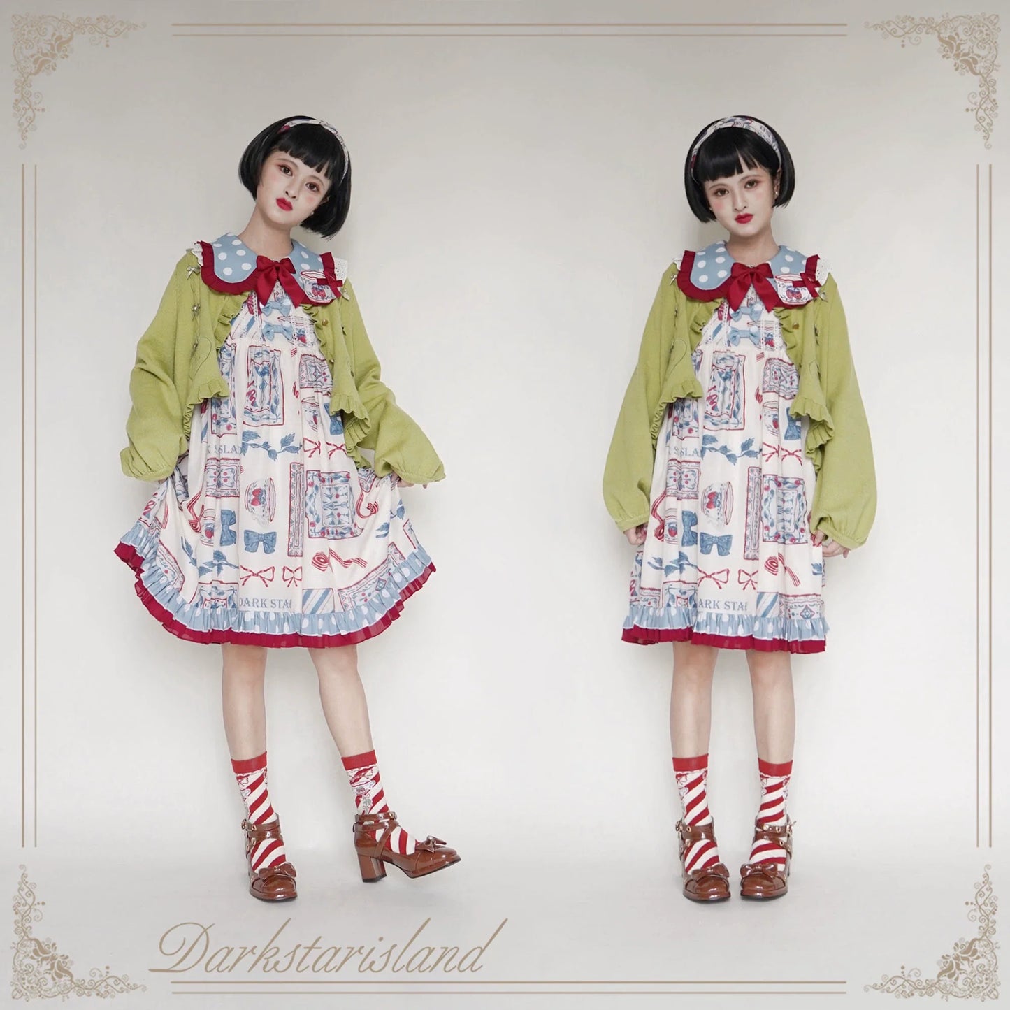 Dark Star Island - Sugar Frost - Sweet Lolita Cardigan Knit Embroidered Sweater