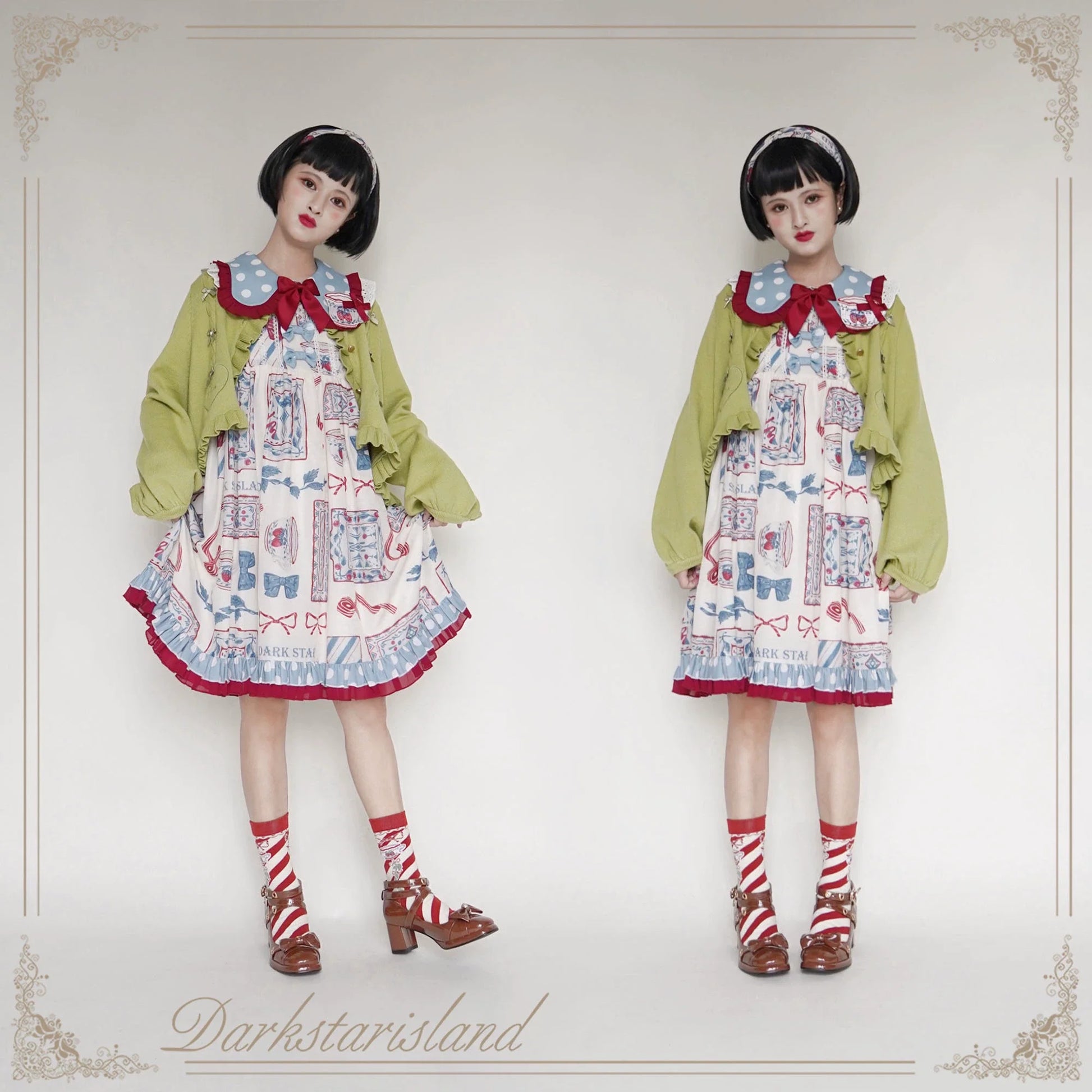 Dark Star Island - Sugar Frost - Sweet Lolita Cardigan Knit Embroidered Sweater