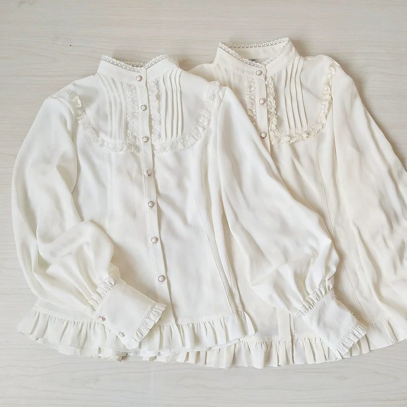 Youlan Lane - Stand Collar Classic Lolita Blouse