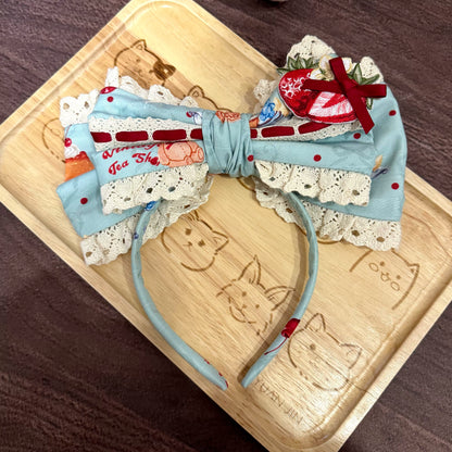 DreamWhale - Showa Dessert Showcase - Kawaii Lolita Dress Suit Pudding-Inspired JSK/Salopette