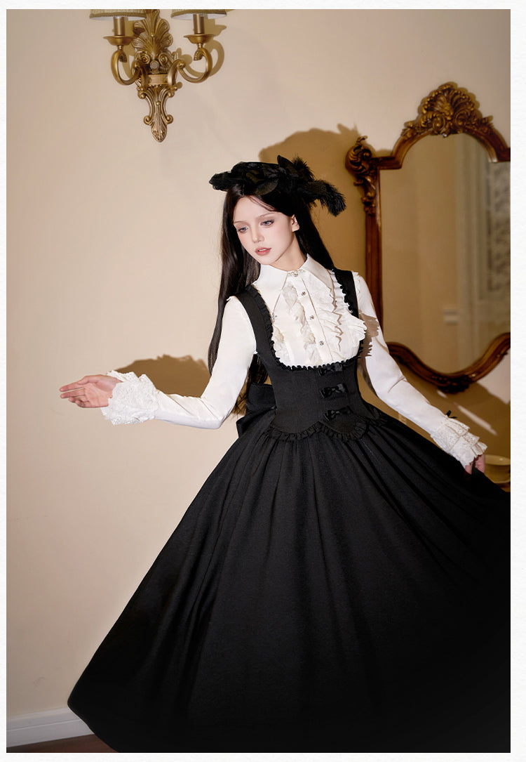 With PUJI - Silent Whisper - Classic Lolita Bust-supporting Long Dress, Shirt