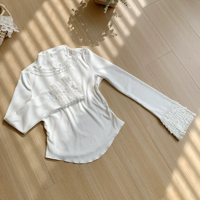 With PUJI - Wish Date - Twins Lolita Fishbone Bust-supporting JSK Winter Scarf-Cape