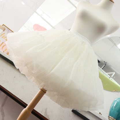 Manyiluo - Daily Lolita Yarn Pannier Hoopless Petticoat