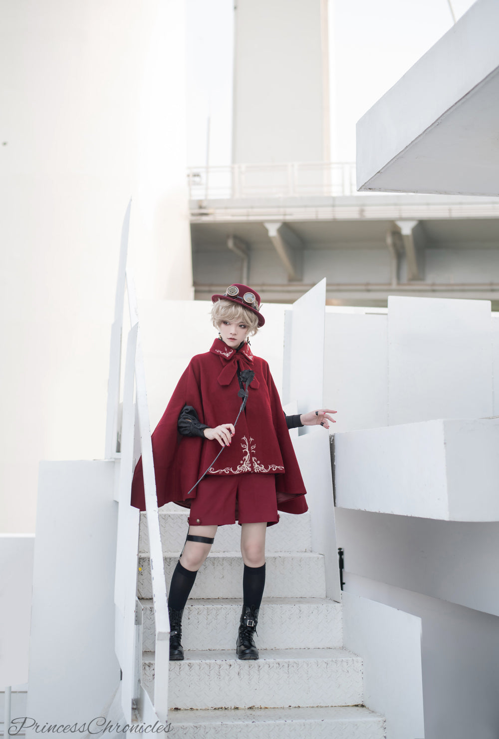 Princess Chronicles - Medieval Ouji Lolita Embroidered Cape