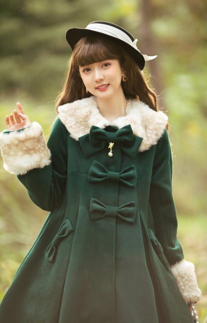 Unideer - Casual Lolita Winter Wool Down Coat Multicolors