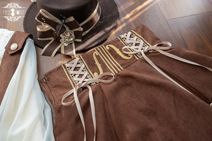 Miss Point - Golden Movement - Elegant Lolita Fishbone Skirt Customized