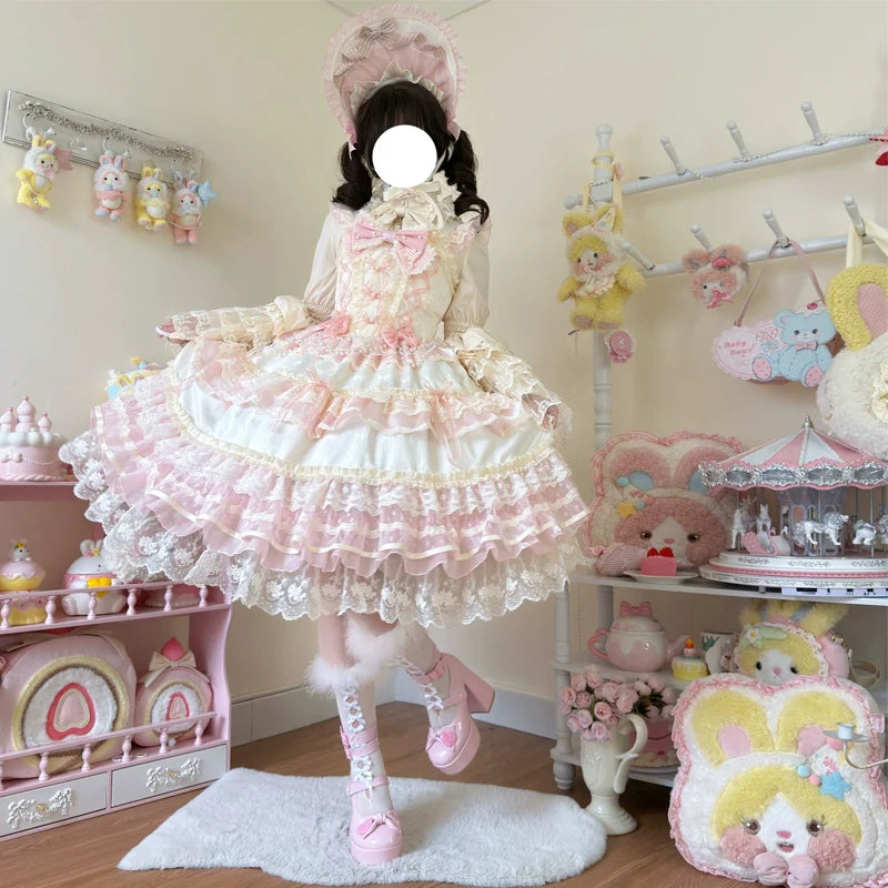 Hanguliang - Star Love Song - Wedding Sweet Lolita JSK Suit Doll-like Dress