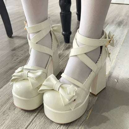 Beauty Bunny - Star Prayer - Kawaii Lolita Shoes Round Toe Summer Heels